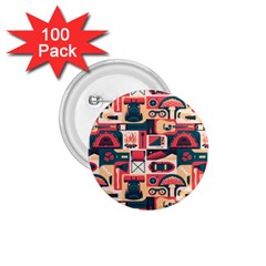 Guitar And Trip 1 75  Buttons (100 Pack)  by designsbymallika