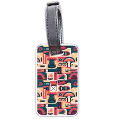 Guitar And Trip Luggage Tag (one side)