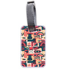 Guitar And Trip Luggage Tag (two sides)