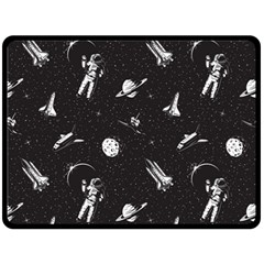 Space Love Fleece Blanket (large)  by designsbymallika