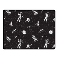 Space Love Double Sided Fleece Blanket (small)  by designsbymallika