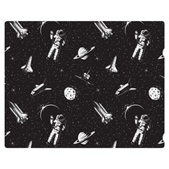 Space Love Double Sided Flano Blanket (medium)  by designsbymallika