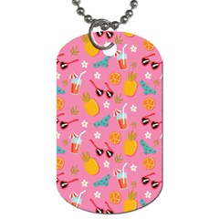 Beach Love Dog Tag (two Sides) by designsbymallika