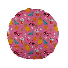 Beach Love Standard 15  Premium Round Cushions by designsbymallika