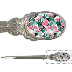 Beautiful Flamingo Pattern Letter Opener by designsbymallika