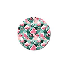 Beautiful Flamingo Pattern Golf Ball Marker (4 Pack) by designsbymallika