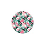 Beautiful Flamingo Pattern Golf Ball Marker (4 pack) Front