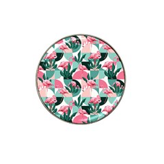 Beautiful Flamingo Pattern Hat Clip Ball Marker (4 Pack) by designsbymallika