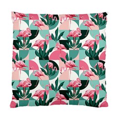 Beautiful Flamingo Pattern Standard Cushion Case (one Side) by designsbymallika