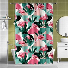 Beautiful Flamingo Pattern Shower Curtain 48  X 72  (small)  by designsbymallika