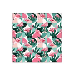 Beautiful Flamingo Pattern Satin Bandana Scarf by designsbymallika