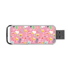 Tropical Drinks Portable Usb Flash (two Sides) by designsbymallika