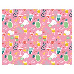 Tropical Drinks Double Sided Flano Blanket (medium)  by designsbymallika