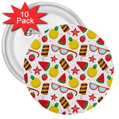 Summer Love 3  Buttons (10 Pack)  by designsbymallika