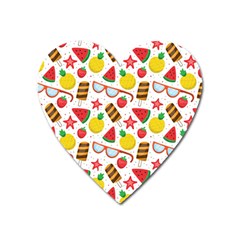 Summer Love Heart Magnet by designsbymallika