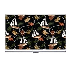 Beautiful Ships Pattern Business Card Holder by designsbymallika