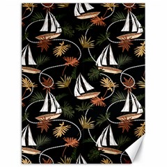 Beautiful Ships Pattern Canvas 18  X 24  by designsbymallika