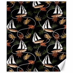 Beautiful Ships Pattern Canvas 20  X 24  by designsbymallika