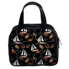 Beautiful Ships Pattern Classic Handbag (two Sides) by designsbymallika