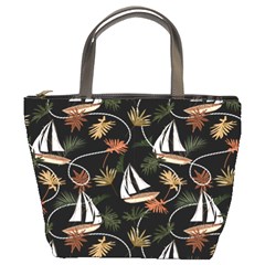 Beautiful Ships Pattern Bucket Bag by designsbymallika