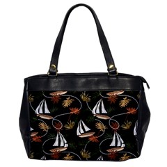 Beautiful Ships Pattern Oversize Office Handbag by designsbymallika