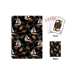 Beautiful Ships Pattern Playing Cards Single Design (mini) by designsbymallika