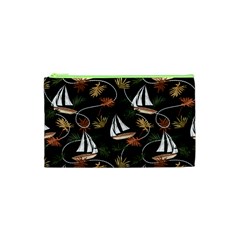 Beautiful Ships Pattern Cosmetic Bag (xs) by designsbymallika