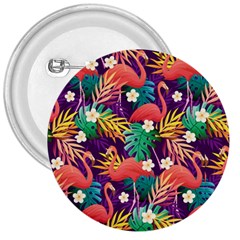 Flamingo Love 3  Buttons by designsbymallika