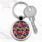 Flamingo Love Key Chain (Round) Front