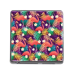 Flamingo Love Memory Card Reader (square 5 Slot) by designsbymallika