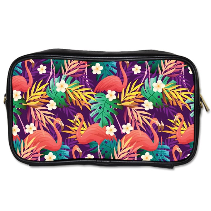 Flamingo Love Toiletries Bag (Two Sides)