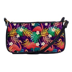 Flamingo Love Shoulder Clutch Bag by designsbymallika