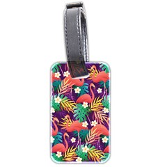 Flamingo Love Luggage Tag (two Sides) by designsbymallika