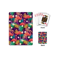 Flamingo Love Playing Cards Single Design (mini) by designsbymallika