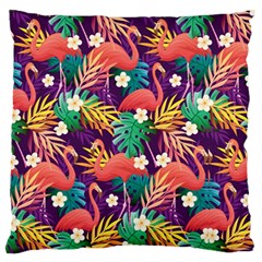 Flamingo Love Standard Flano Cushion Case (one Side) by designsbymallika