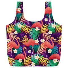 Flamingo Love Full Print Recycle Bag (xxl) by designsbymallika