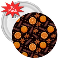 Cinnamom Love 3  Buttons (10 Pack)  by designsbymallika