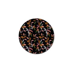 Animal Print Leaves Pattern Golf Ball Marker (10 Pack) by designsbymallika