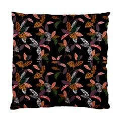 Animal Print Leaves Pattern Standard Cushion Case (two Sides) by designsbymallika