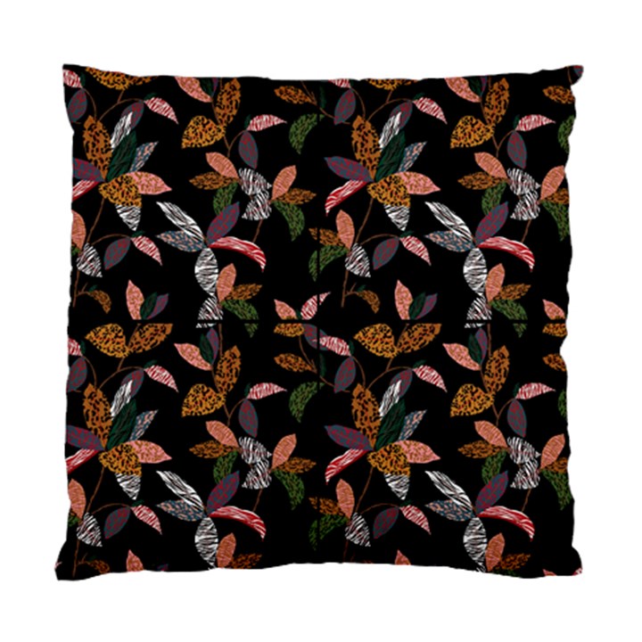 Animal Print Leaves Pattern Standard Cushion Case (Two Sides)