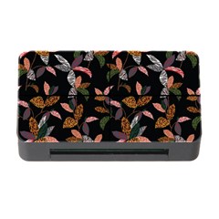 Animal Print Leaves Pattern Memory Card Reader With Cf by designsbymallika