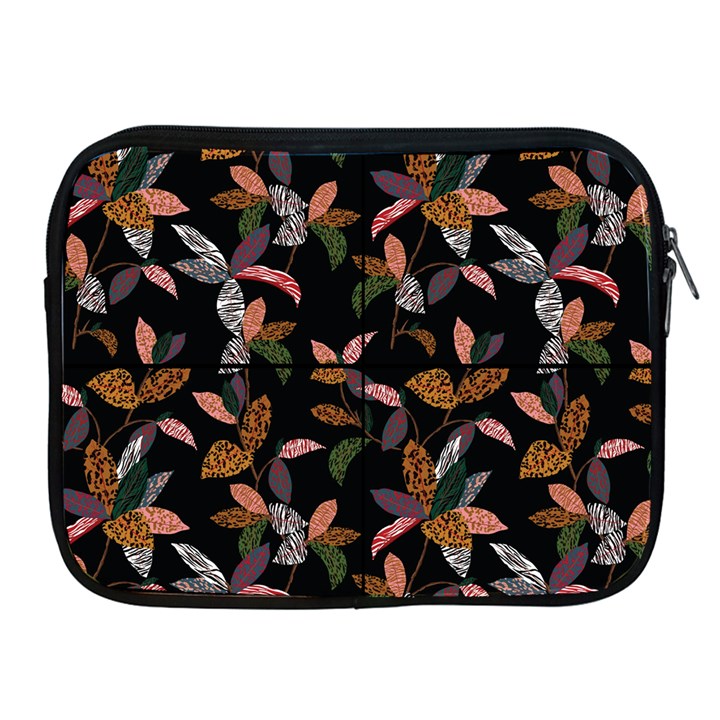 Animal Print Leaves Pattern Apple iPad 2/3/4 Zipper Cases