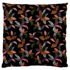 Animal Print Leaves Pattern Standard Flano Cushion Case (one Side) by designsbymallika