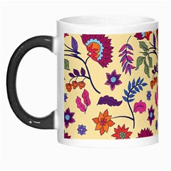 Pretty Ethnic Flowers Morph Mugs by designsbymallika