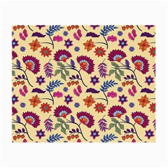 Pretty Ethnic Flowers Small Glasses Cloth by designsbymallika