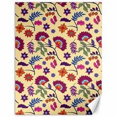 Pretty Ethnic Flowers Canvas 18  X 24  by designsbymallika