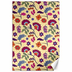 Pretty Ethnic Flowers Canvas 20  X 30  by designsbymallika