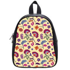 Pretty Ethnic Flowers School Bag (small) by designsbymallika