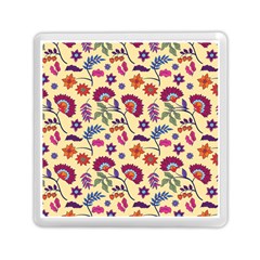 Pretty Ethnic Flowers Memory Card Reader (square) by designsbymallika