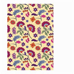 Pretty Ethnic Flowers Small Garden Flag (two Sides) by designsbymallika